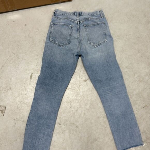 Women's Blue Jeans AGOLDE - Size 27 Straight Leg - WORN ONCE - Cut Ankle - Picture 4 of 4